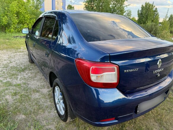 2014 Renault Logan II, синий - вид 17