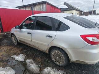 2015 Lada (ВАЗ) Granta I, серебристый, 340000 рублей, вид 4