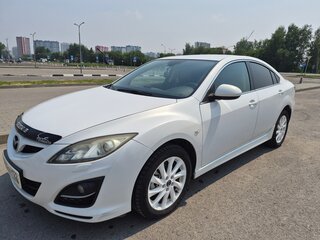 2012 Mazda 6 II (GH) Рестайлинг, белый, 1150000 рублей, вид 1