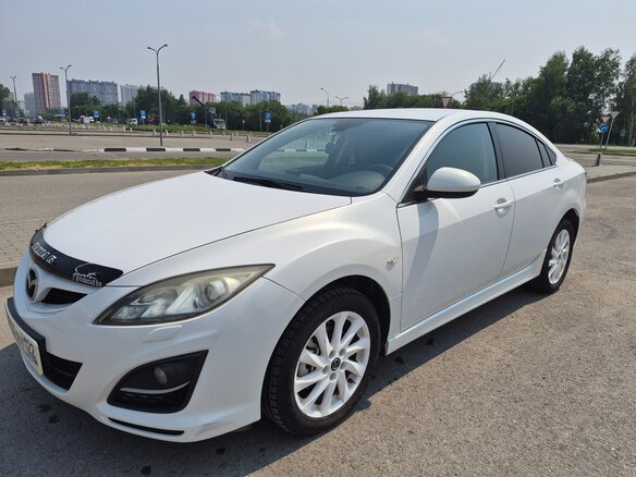 2012 Mazda 6 II (GH) Рестайлинг, белый, 1150000 рублей