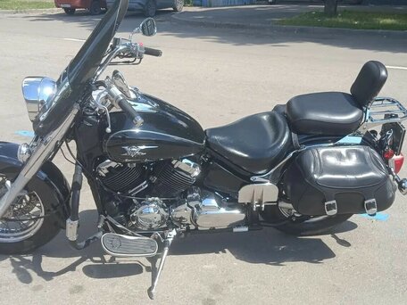 2006 Yamaha XVS650 Drag Star, чёрный, 430000 рублей, вид 4