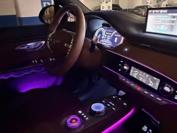 2021 Genesis GV70 I, синий - вид 20