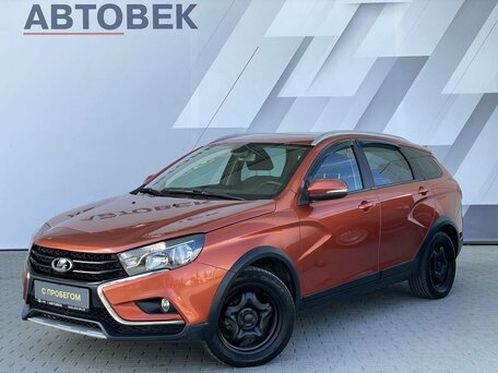 2019 Lada (ВАЗ) Vesta SW Cross I, оранжевый, 925000 рублей, вид 1