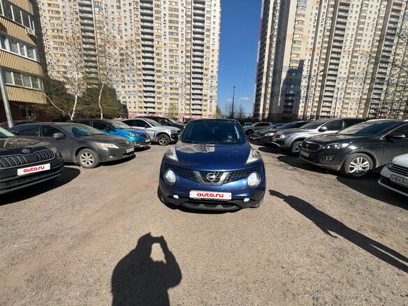 2014 Nissan Juke I Рестайлинг, синий - вид 1
