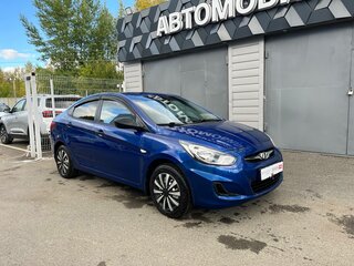 2014 Hyundai Solaris I, синий, 603021 рублей, вид 3