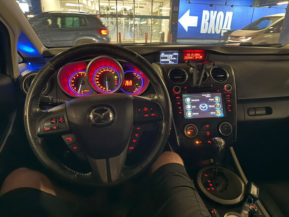 2010 Mazda CX-7 I Рестайлинг, синий, 820000 рублей - вид 11