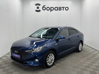 2021 Hyundai Solaris II Рестайлинг, синий, 1580000 рублей, вид 2
