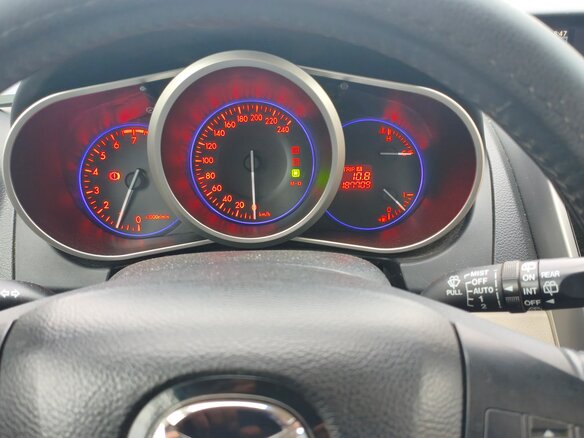 2010 Mazda CX-7 I Рестайлинг, белый, 1100000 рублей - вид 6