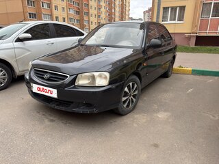 2008 Hyundai Accent ТагАЗ II, чёрный, 190000 рублей, вид 1