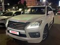 2012 Lexus LX 570 III Рестайлинг, белый - вид 4