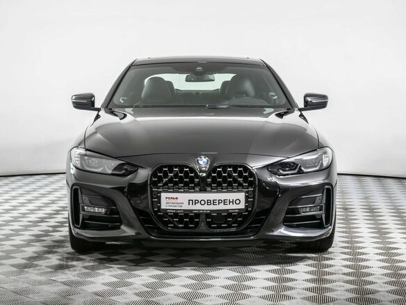 2021 BMW 4 серии 420d xDrive G22, G23, G26, чёрный, 6077000 рублей - вид 1