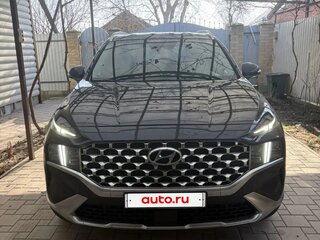 2021 Hyundai Santa Fe IV Рестайлинг, синий, 3330000 рублей, вид 3