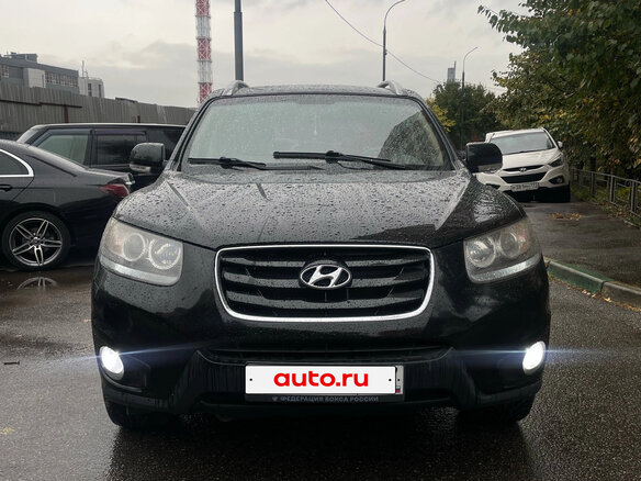 2010 Hyundai Santa Fe II, чёрный, 1150000 рублей - вид 2
