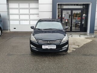 2015 Hyundai Solaris I Рестайлинг, чёрный, 789000 рублей, вид 2