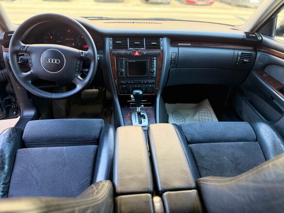 1999 Audi A8 I (D2) Рестайлинг, чёрный - вид 9