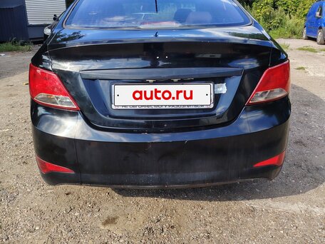 2015 Hyundai Solaris I Рестайлинг, чёрный, 700000 рублей, вид 5