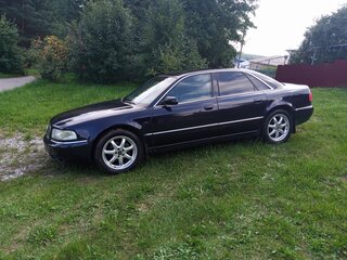 2001 Audi A8 I (D2) Рестайлинг, синий, 700000 рублей, вид 5