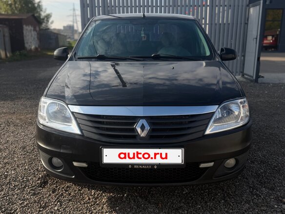 2011 Renault Logan I Рестайлинг, чёрный, 290000 рублей - вид 1