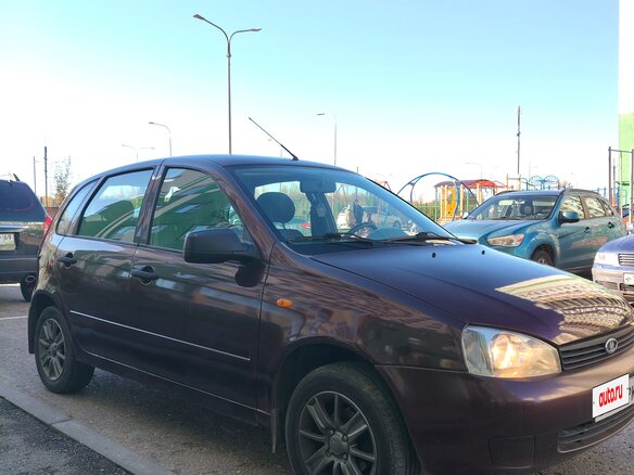 2013 Lada (ВАЗ) Kalina I, пурпурный, 289000 рублей - вид 1