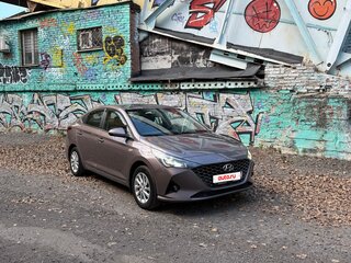 2021 Hyundai Solaris II Рестайлинг, коричневый, 1350000 рублей, вид 1