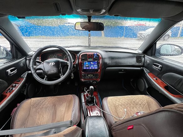 2007 Hyundai Sonata ТагАЗ IV (EF) Рестайлинг, синий - вид 15