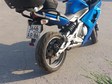 2007 Kawasaki ER-6F (Ninja 650R), синий, 350000 рублей, вид 3
