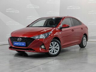2021 Hyundai Solaris II Рестайлинг, красный, 1420000 рублей, вид 1