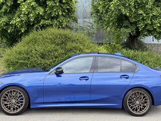 2021 BMW 3 серии 318d VII (G2x), синий, 3300000 рублей, вид 5