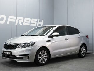 2015 Kia Rio III Рестайлинг, серебристый, 1050000 рублей, вид 1
