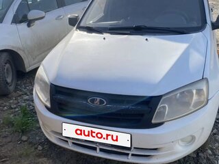 2013 Lada (ВАЗ) Granta I, белый, 240000 рублей, вид 1