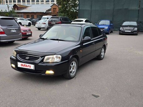 2005 Hyundai Accent ТагАЗ II, чёрный, вид 2