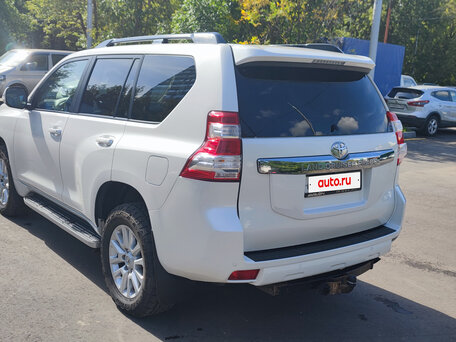 2015 Toyota Land Cruiser Prado 6-speed 150 Series Рестайлинг 1, белый, 3350000 рублей, вид 5