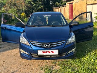 2016 Hyundai Solaris I Рестайлинг, синий, 1300000 рублей, вид 1