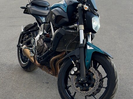 2014 Yamaha MT-07 (FZ-07), зелёный, 625000 рублей, вид 1