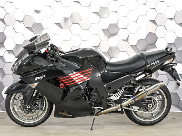 2006 Kawasaki ZZR 1400, чёрный - вид 3