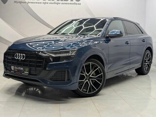 2019 Audi Q8 45 TDI I (4M), синий, 5350000 рублей, вид 1