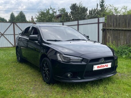 2013 Mitsubishi Lancer X Рестайлинг, чёрный, 890000 рублей, вид 3