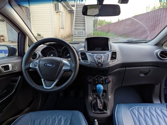2016 Ford Fiesta Mk6 Рестайлинг, синий - вид 11