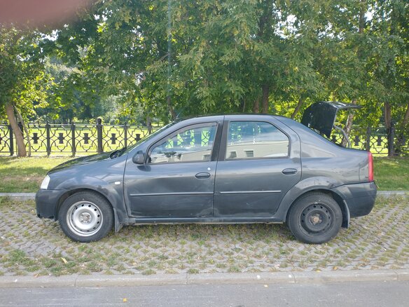 2008 Renault Logan I, чёрный - вид 9