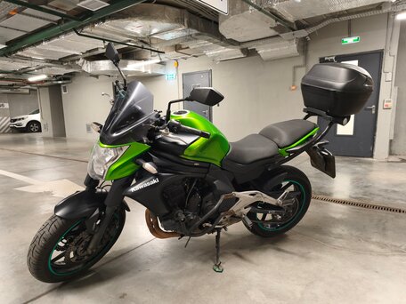 2013 Kawasaki ER-6N, зелёный, 360000 рублей, вид 4