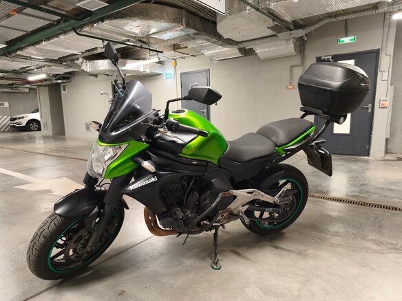 2013 Kawasaki ER-6N, зелёный, 360000 рублей - вид 3