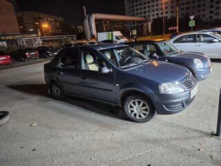2011 Renault Logan I Рестайлинг, синий, 325000 рублей, вид 3