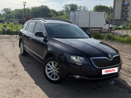 2013 Skoda Superb DSG II Рестайлинг, чёрный, 999000 рублей, вид 2