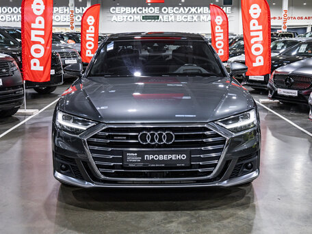 2019 Audi A8 50 TDI IV (D5), серый, 4899700 рублей, вид 2