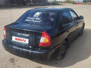 2008 Hyundai Accent ТагАЗ II, чёрный, 269000 рублей, вид 4
