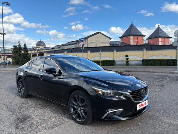 2017 Mazda 6 III (GJ) Рестайлинг, чёрный, 1790000 рублей - вид 6