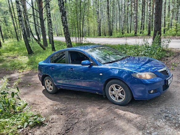 2008 Mazda 3 I (BK) Рестайлинг, синий, 570000 рублей - вид 3