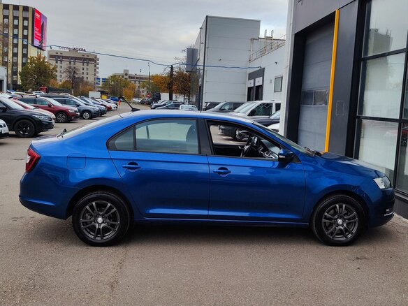 2018 Skoda Rapid I Рестайлинг, синий, 1275000 рублей - вид 3