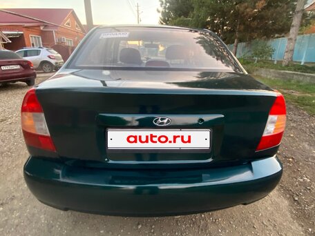 2003 Hyundai Accent II, зелёный, 290000 рублей, вид 2