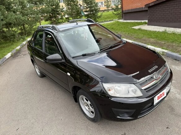 2017 Lada (ВАЗ) Granta I, чёрный, 370000 рублей - вид 12
